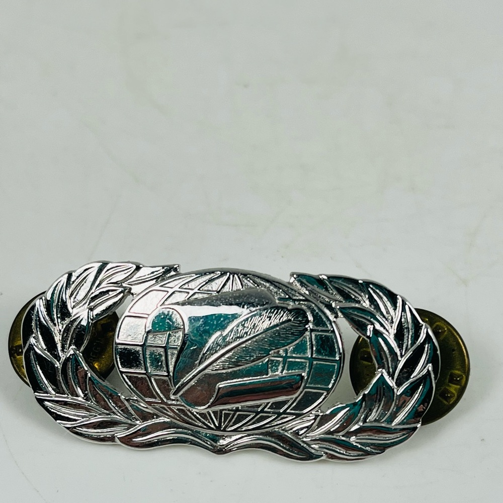 N.S. Meyer U.S. Air Force Pin Lapel Military Vintage Feather Silver Toned